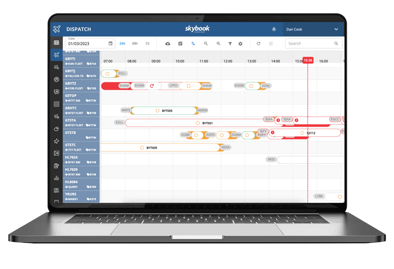 Instantly switch between skybook Dispatch and Ops Board